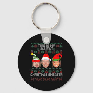 Das ist mein hässlichstes Weihnachten Anti-Biden l Schlüsselanhänger