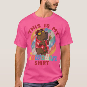 Das ist mein Hawaiian Luau Animal Traveller Capyba T-Shirt
