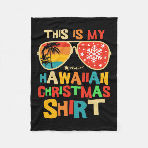 Das ist mein hawaiianischer Weihnachtspajama Match Fleecedecke