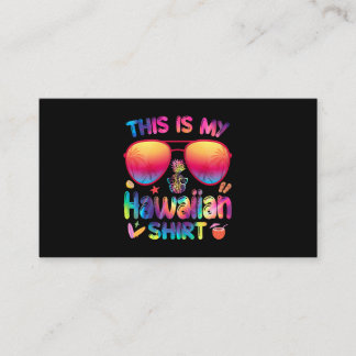 Das ist mein hawaiianisches Shirt Luau Aloha Hawai Visitenkarte