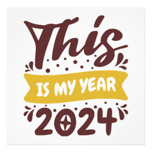 Das ist mein Jahr 2024 Fotodruck