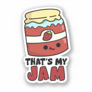 Das ist mein Jam Funny Jar von Jam Pun Aufkleber