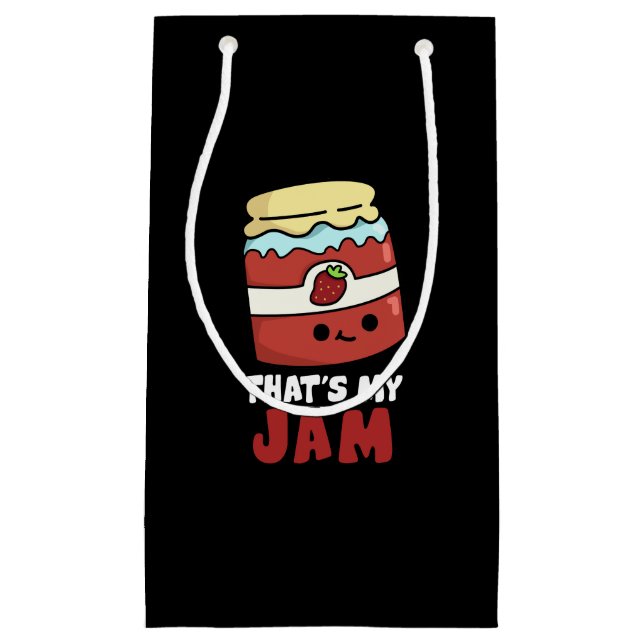 Das ist mein Jam Funny Jar von Jam Pun Dark BG Kleine Geschenktüte (Vorderseite)