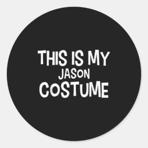 Das ist mein Jason-Kostüm-Halloween-einfaches Kost Runder Aufkleber