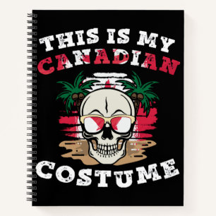 Das ist mein kanadisches Halloween-Kostüm Lustig Notizbuch