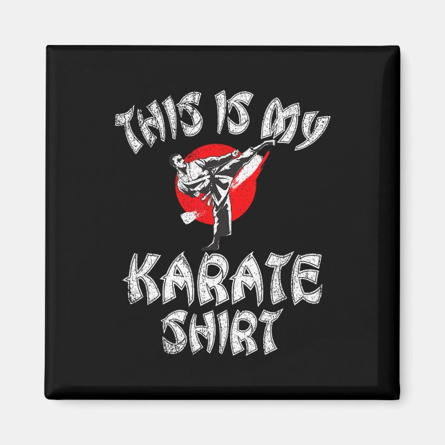 Das ist mein Karate-Shirt Karate Magnet (Vorne)