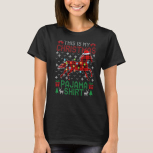 Das ist mein Kariertes Weihnachtspferd T-Shirt