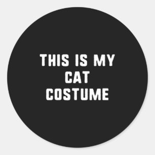 Das ist mein Katzenkostüm Halloween Funny Easy Kid Runder Aufkleber