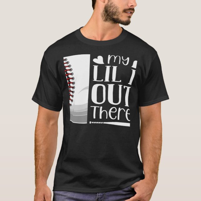 Das ist mein kleiner Bruder da draußen Baseball Li T-Shirt (Vorderseite)
