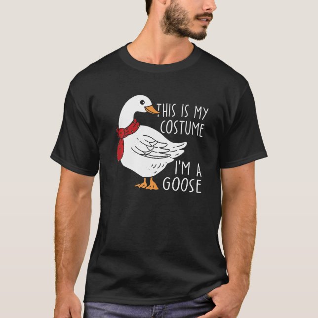 Das ist mein Kostüm, ich bin eine Gans - Funny Bir T-Shirt (Vorderseite)