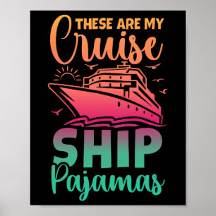 Das ist mein Kreuzfahrtschiff Pajamas Funny Family Poster