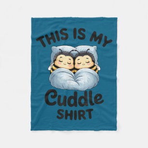 Das ist mein Kuschel-Shirt Süßes Bienen-Paar Kusch Fleecedecke