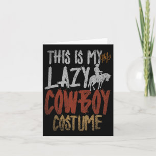Das ist mein Lazy Cowboy Costume Party Funny Weste Karte
