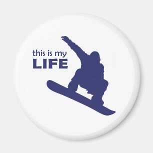 Das ist mein Leben (Snowboarden) Magnet