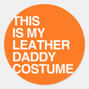 DAS IST MEIN LEDER-DADDY-KOSTÜM RUNDER AUFKLEBER
