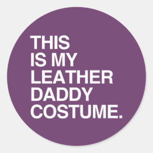 DAS IST MEIN LEDER-DADDY-KOSTÜM RUNDER AUFKLEBER