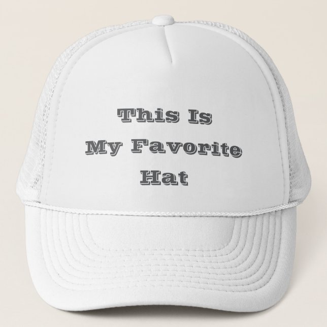 Das ist mein Lieblingshut Truckerkappe (Vorderseite)