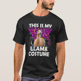 DAS IST MEIN LLAMA COSTUME Halloween Llama Lazy Co T-Shirt