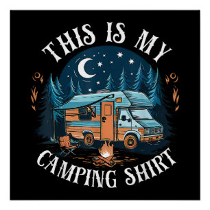Das ist mein lustiger Camping-Wander-Camper Poster