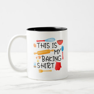 Das ist mein lustiges Backhobby für Gebäck Chef Zweifarbige Tasse
