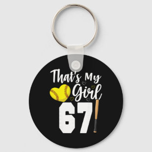 Das ist mein Mädchen Nummer #67 Softll Nummer 67 Schlüsselanhänger