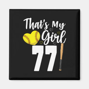 Das ist mein Mädchen Nummer #77 Softll Nummer 77 Magnet
