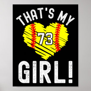 Das ist mein Mädchen Vintage Nummer #73 Herz Weich Poster