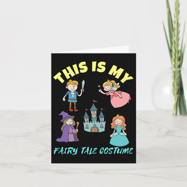 Das ist mein Märchenkostüm Halloween Karte (Vorderseite)