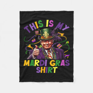 Das ist mein Mardi Gras Shirt Funny Trump Präsiden Fleecedecke