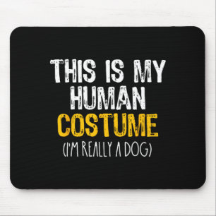 Das ist mein menschliches Kostüm Hund Halloween Fa Mousepad