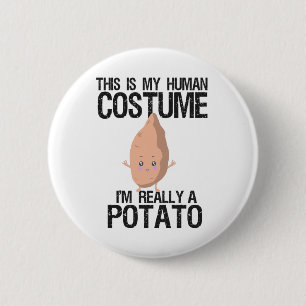 Das ist mein menschliches Kostüm, ich bin wirklich Button