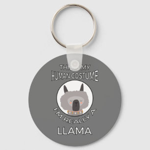 Das ist mein menschliches Kostüm - Llama Edition I Schlüsselanhänger