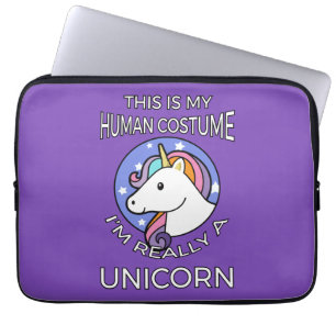 Das ist mein menschliches Kostüm - Unicorn Edition Laptopschutzhülle