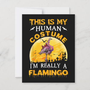 Das ist mein menschliches Kostüm wirklich Flamingo Einladung
