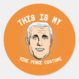 Das ist mein Mike Pence Kostüm - Politische Hallow Runder Aufkleber