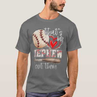 Das ist mein Neffe da draußen Baseball-Tante Aunti T-Shirt
