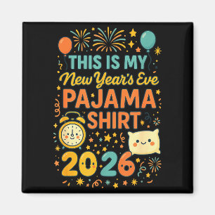 Das ist mein Neujahrs-Pyjama Lustig Frohes Neues J Magnet