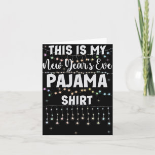 Das ist mein Neujahrs-Pyjama-Shirt-Lichter Männer  Karte