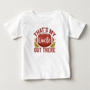 Das ist mein Onkel da draußen Funny Football Liebh Baby T-shirt