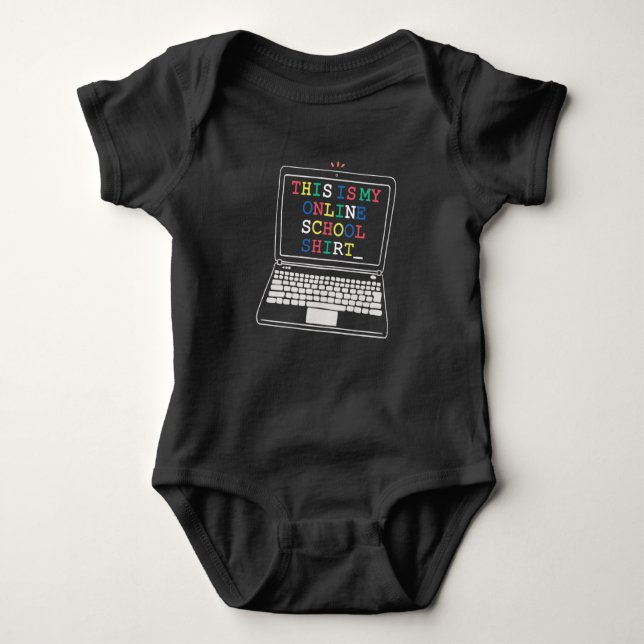 Das ist mein Online-Shirt Baby Strampler (Vorderseite)