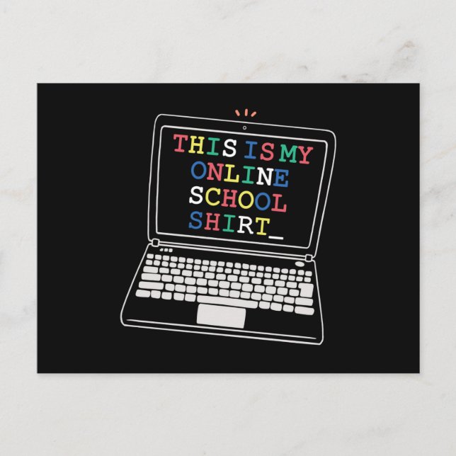 Das ist mein Online-Shirt Postkarte (Vorderseite)