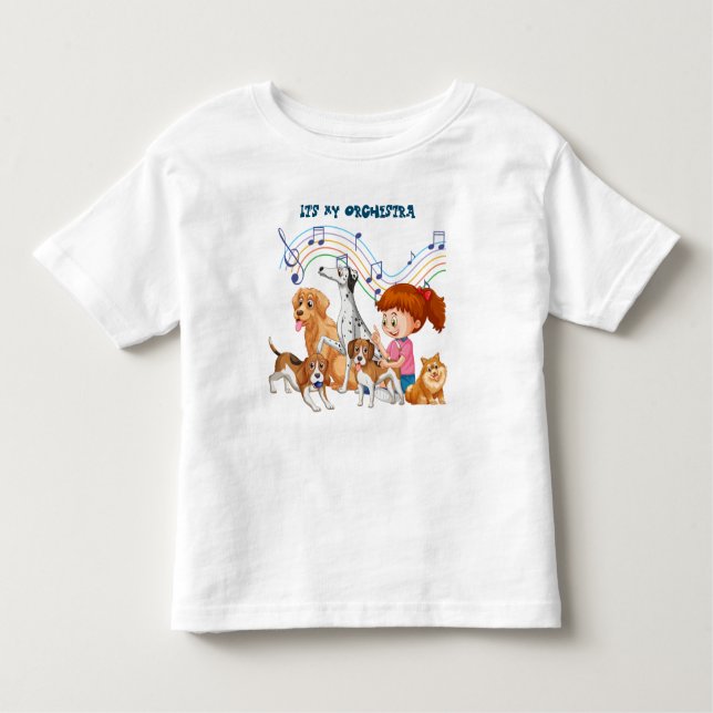 Das ist mein Orchester-T - Shirt für Kinder (Vorderseite)