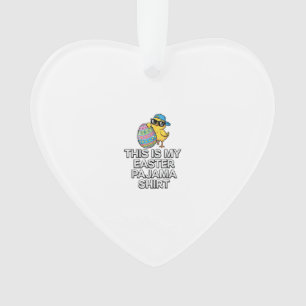 Das ist mein Ostern-Pyjama-Shirt Chick Egg Jungen  Ornament