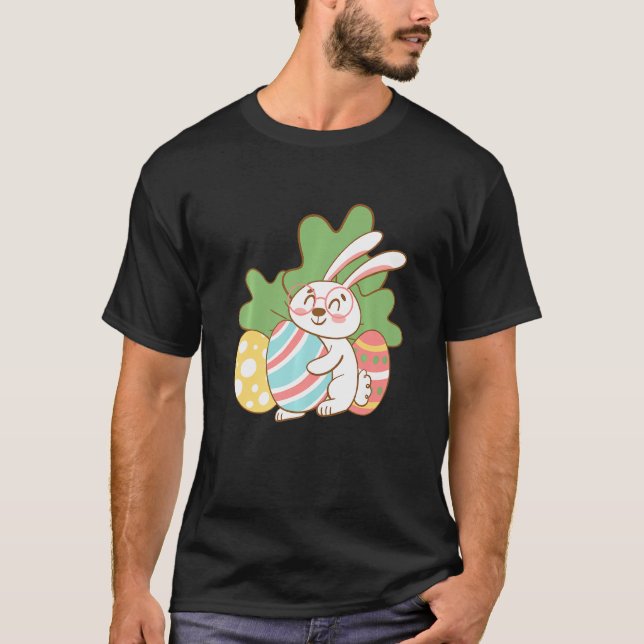 Das ist mein Osterpajama Happy Bunny Pajamas Party T-Shirt (Vorderseite)