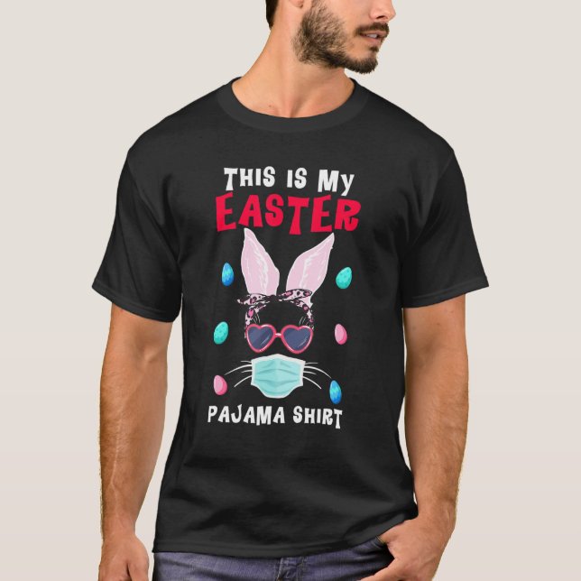 Das ist mein Osterpajama Niedlich Osterhase Pajama T-Shirt (Vorderseite)