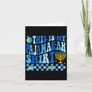Das ist mein Pajamakah-Shirt Chanukah Pyjama Groov Karte