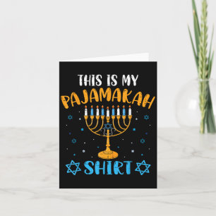 Das ist mein Pajamakah Shirt Hanukkah Pajama Men W Karte
