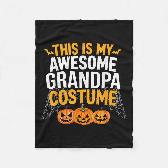 Das ist mein Phantastisches Grandpa-Kostüm Hallowe Fleecedecke (Vorderseite)