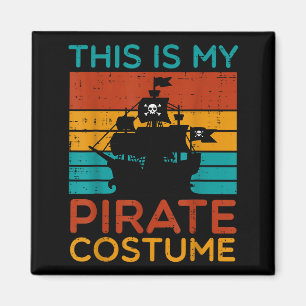 Das ist mein Piratenkostüm Retro Halloween Männer Magnet