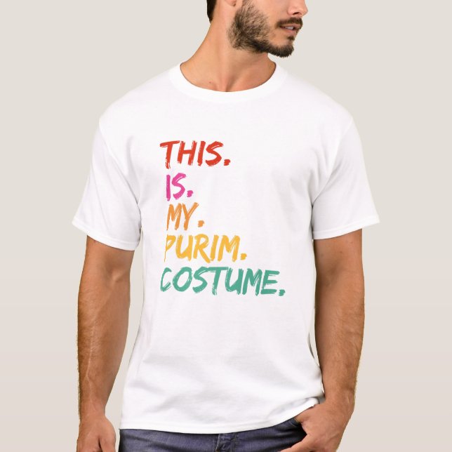 Das ist mein Purim-Kostüm-Funny T-Shirt (Vorderseite)